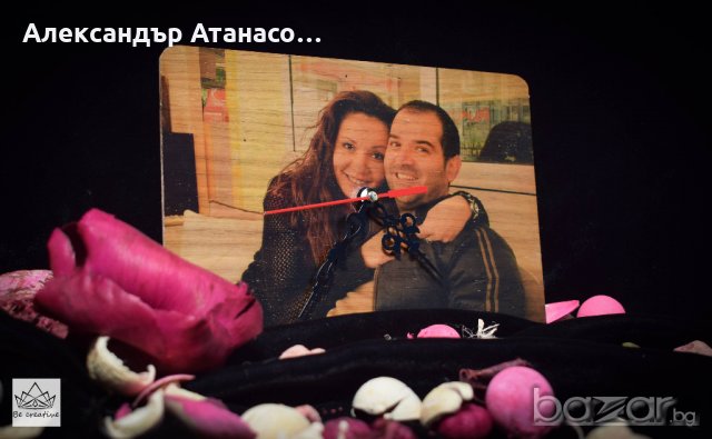 Ръчно изработен часовник от дърво с ВАША снимка , снимка 3 - Други - 21092445