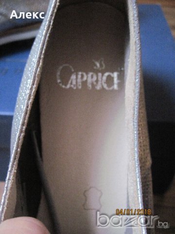  Нови!!! Caprice сребристи обувки, снимка 3 - Дамски ежедневни обувки - 20322408