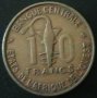 10 франка 1969, Западно Африкански Щати, снимка 2