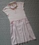 Дамски розов сет пола H&M и тениска, снимка 1 - Поли - 26155605