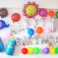Балони Happy Birthday рожден ден сребрист цвят фолио фолиев, снимка 1 - Надуваеми играчки - 14577901