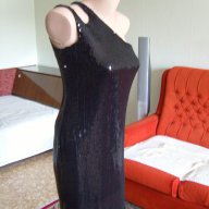 Искряща черна рокля Next, снимка 4 - Рокли - 11689952