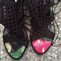 Уникални сандали с връзки, снимка 2 - Сандали - 25756505