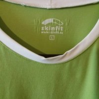 Мъж.тениска-"Skinfit"-/полиамид+ликра/,цвят-гущерово зелена. Закупена от Германия., снимка 3 - Тениски - 21859319