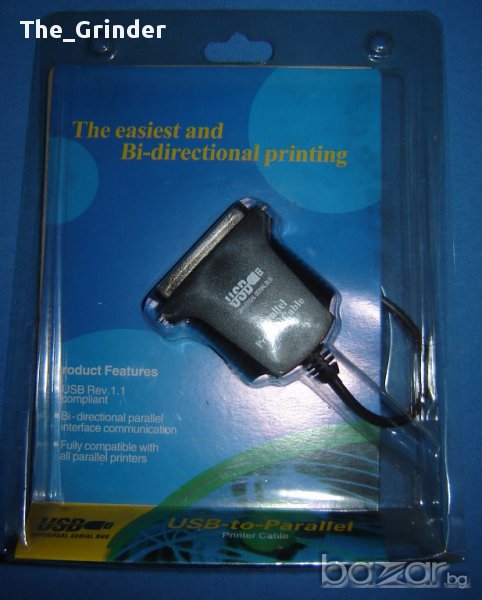 Продавам нов конверторен Usb to Parallel Printer Cable, снимка 1