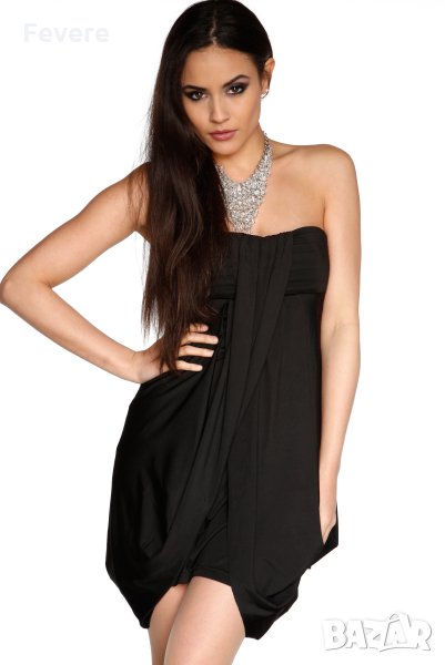 Черна рокля с бюстие, снимка 1