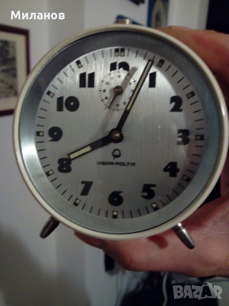 Полски настолен часовник,будилник, снимка 1