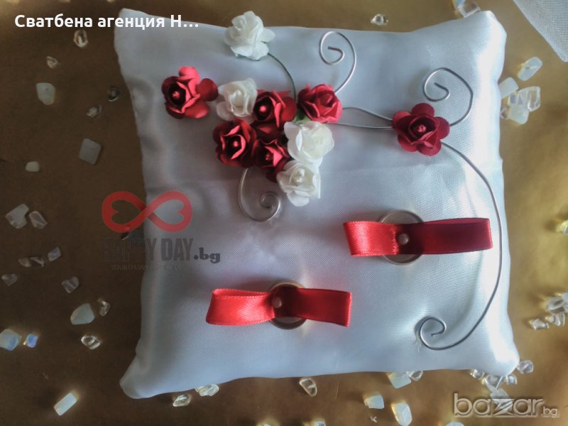 Сватбена възглавничка за халки Тереза, снимка 1