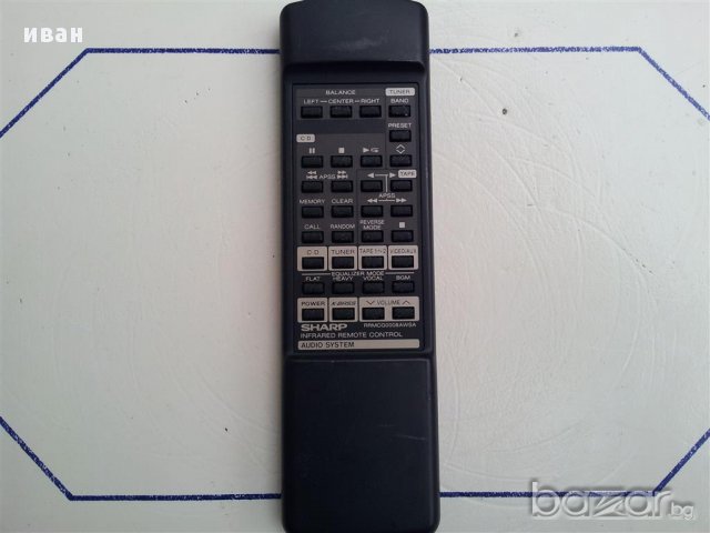 SHARP - audio sistem - дистанционно управление, снимка 1