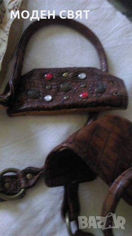 РЕЗЕРВНИ ЧАСТИ ЗА дамска чанта от естествена кожа, снимка 1 - Други - 22505016