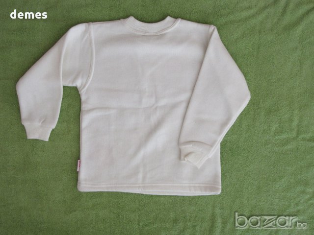 Бял детски блузон с бродерия за момиче размер 116, нов , снимка 8 - Детски Блузи и туники - 16153386