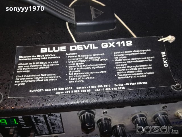 поръчано-behringer blue devil gx112 virtube technology-внос швеицария, снимка 14 - Ресийвъри, усилватели, смесителни пултове - 20811629