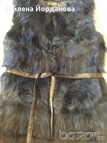 Дълъг елек от лисица, снимка 10 - Елеци - 20331394