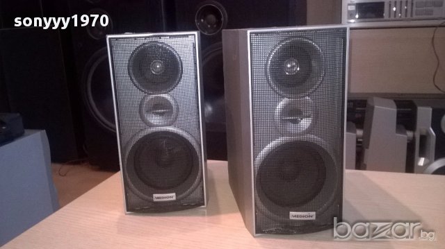 Medion 2бр тонколони 24/19/12см-внос швеицария, снимка 4 - Тонколони - 14443914