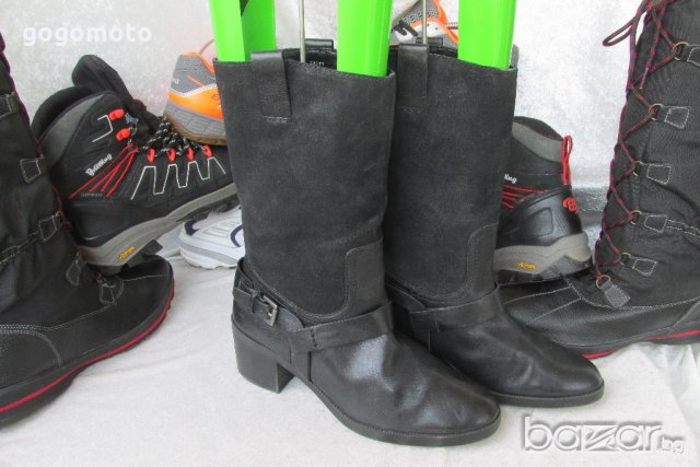 КАТО НОВИ мото боти Lauren by Ralph Lauren® рокерски, 40 - 41,мото ботуши MAXI DAMA,100% естествена , снимка 9 - Дамски ботуши - 20747864