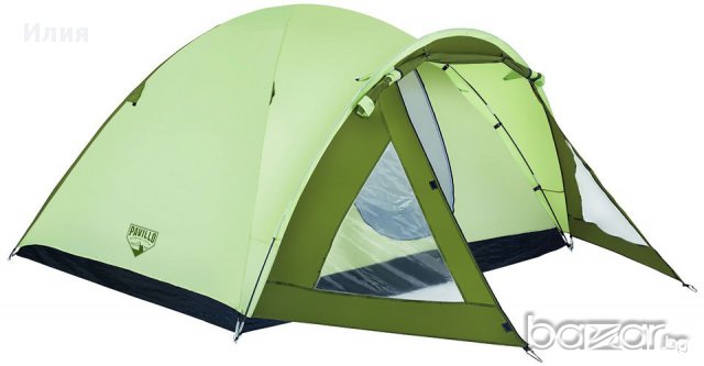 Палатка водоустойчива Rock Mount X4 четириместна+предверие-марка PAVILLO, снимка 1 - Палатки - 12965535