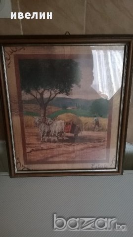 картина-стара италианска репродукция "лято", снимка 3 - Декорация за дома - 13004841
