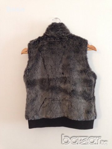 пухен сив елек, снимка 3 - Жилетки - 19955493