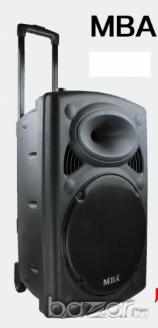 15-ка с bluetooth мощна активна тонколона Mba F15 Караоке с безжичeн микрофони,усилвател, снимка 3 - Караоке - 8115069