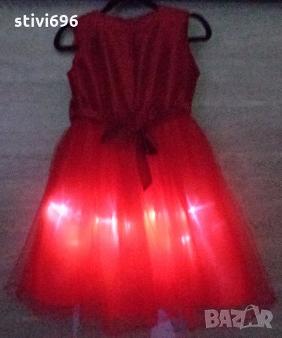 Детска рокля светеща, 7 цвята Размери 90 / 100 / 120 / 160, снимка 6 - Детски рокли и поли - 22343178