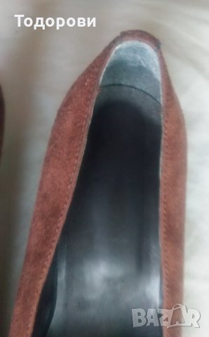 Обувки, дамски, велур, снимка 5 - Дамски елегантни обувки - 25566160