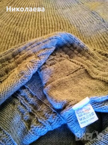 Сива плетена къса рокля-поло., снимка 3 - Рокли - 23188629