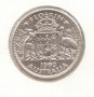 +Australa-1 Florin-1960-KM# 60-Elizabeth II 1st port-silver+