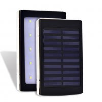 Соларна външна батерия power bank 60000mah с led фенер телефон iphone , снимка 3 - Външни батерии - 26001464
