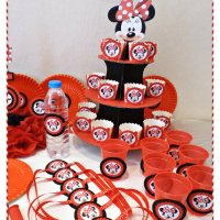 украса и аксесоари на тема Мини Маус за детски рожден ден, снимка 5 - Кетъринг - 20629677