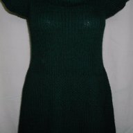  Рокля тип туника с висока талия и яка "Turttle neck" / Зелена / унисайз , снимка 3 - Туники - 18334288