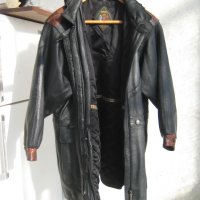 Дамско кожено палто със сваляща качулка., снимка 2 - Палта, манта - 20247382