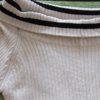  Машинно плетена бяла блуза T A L L Y W E I J L, нова, размер М, снимка 9 - Блузи с дълъг ръкав и пуловери - 9936232