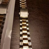 верижка за часовникникел и златно 20мм, снимка 5 - Мъжки - 20275992