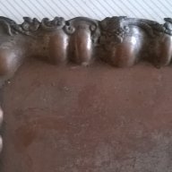 антикварна бронзова табла,поднос, снимка 2 - Антикварни и старинни предмети - 17532252