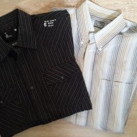 Прекрасни спортни мъжки ризи с дълъг ръкав LACOSTE и G-STAR - размер XL /42/, снимка 1 - Ризи - 20259948