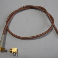 СВЧ кабел с букси за платков монтаж, снимка 1 - Друга електроника - 23054884