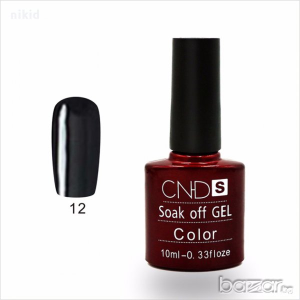 CND Gel Polish черен гел лак конад cnd, снимка 1