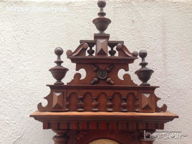 Стенен часовник Friedrich Mauthe Germany от нач.ххв., снимка 2 - Антикварни и старинни предмети - 13458768