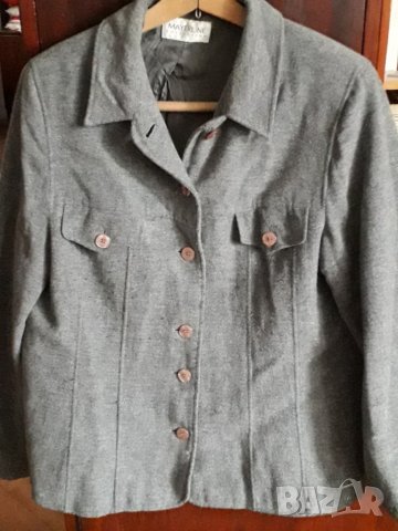 Дамски жакет сив вълна
