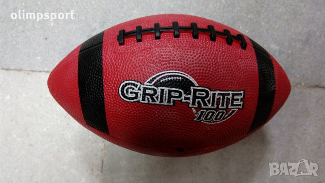 топка за американски футбол ръгби  нова материал каучук  дължина 27см , снимка 1 - Футбол - 24279020