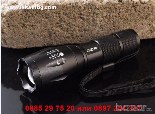 CREE LED Фенер със ZOOM XM-L T6 1000 Lumens - код X6-902, снимка 4 - Екипировка - 12392290