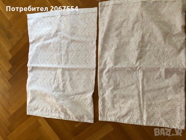 2 броя памучни калъфки с декорация, снимка 2 - Спално бельо - 25911491
