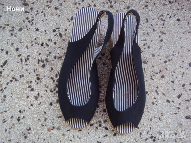Дамски сандали от плат, снимка 4 - Сандали - 25979803