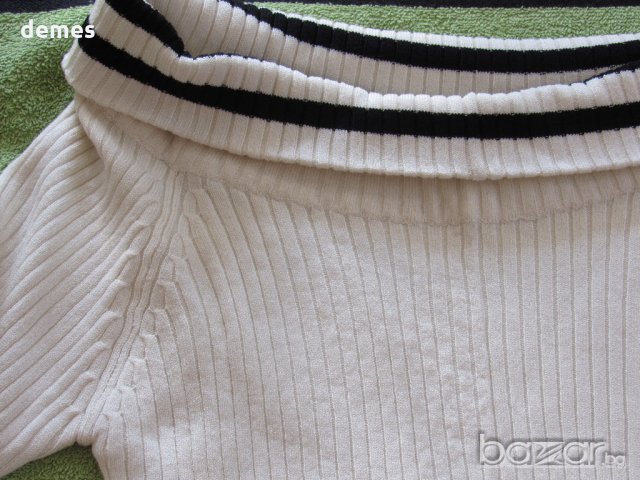  Машинно плетена бяла блуза T A L L Y W E I J L, нова, размер М, снимка 9 - Блузи с дълъг ръкав и пуловери - 9936232