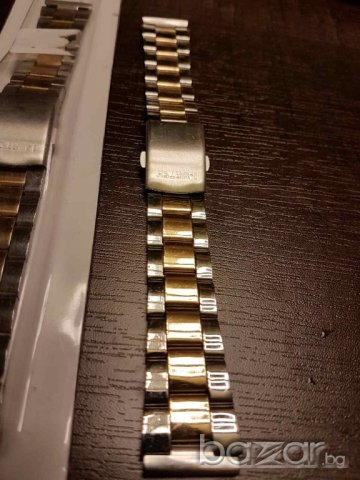 верижка за часовникникел и златно 20мм, снимка 5 - Мъжки - 20275992