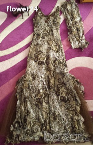 Официална / бална рокля, размер С-М и аксесоари към нея, снимка 16 - Рокли - 14000515