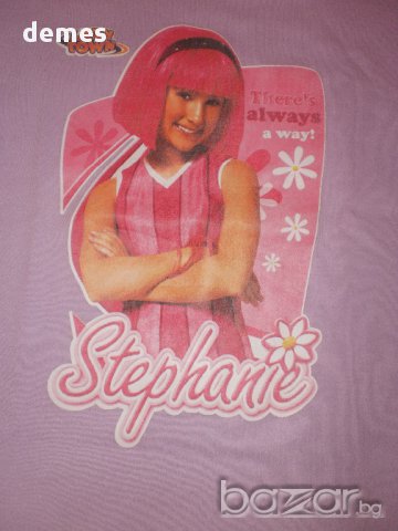 Лилава тениска със Стефани размер 164, нова, снимка 6 - Детски тениски и потници - 11095137