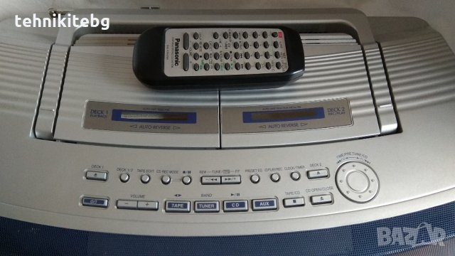 ⭐⭐⭐ █▬█ █ ▀█▀ ⭐⭐⭐ Panasonic RX-ED50 - преносима система със CD плеър, цифров тунер, 2 касети и AUX, снимка 3 - Аудиосистеми - 22675927