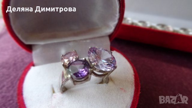 Комплект сребърни бижута с камъни "Сваровски" НАМАЛЕНИ, снимка 9 - Бижутерийни комплекти - 23033238