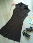Ленена рокля AMISU р-р 38, снимка 1 - Рокли - 19126503